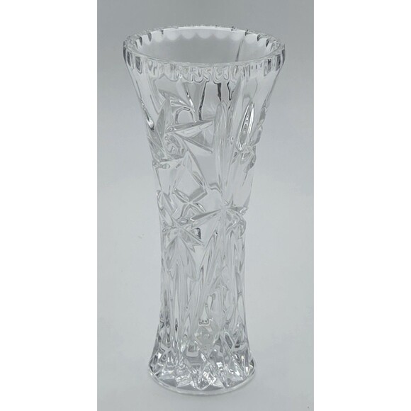 Lenox Fine Crystal 6in Bud Vase Star Cut Pattern Small Flower Display Decor - Picture 4 of 9